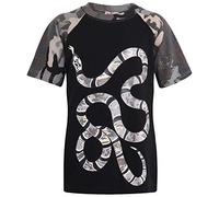 A2Z 4 Kids Boys T Shirts Kids Cotton Snake Camouflage - Boys Snake T Shirt Camo Charcoal 7-8