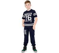 A2Z 4 Kids Boys Top Kids Designer's Brooklyn New York 76 Athletic - Boys Brooklyn 76 Set Navy 11-12
