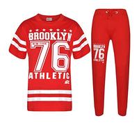 A2Z 4 Kids Boys Top Kids Designer's Brooklyn New York 76 Athletic - Boys Brooklyn 76 Set Red 9-10