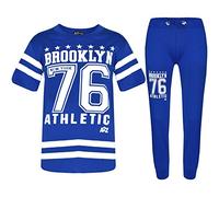 A2Z 4 Kids Boys Top Kids Designer's Brooklyn New York 76 Athletic - Boys Brooklyn 76 Set Royal 5-6