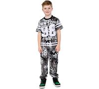 A2Z 4 Kids Boys Top Soft Designer's New York Brooklyn 98 Athletic - Boys NY 98 Set Camo Charcoal 11-12