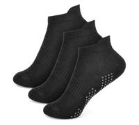 A2Z 4 Kids Boys Trainer Yoga Mesh Socks Pack of 3 Comfortable - Socks AZ887 Black 3 Pack 2-3 (6-8.5)