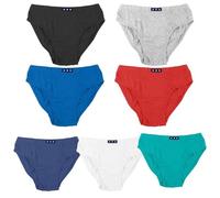 A2Z 4 Kids Boys Underwear Pack Of 7 Dinosaur Knickers Cotton Mix - Boys Briefs AZ1247 Plain 3-4