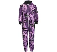 A2Z 4 Kids Children Plain Camouflage Jumpsuit Super Soft - Plain Onesie Camo Purple 7-8
