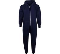A2Z 4 Kids Children Plain Camouflage Jumpsuit Super Soft - Plain Onesie Navy 7-8