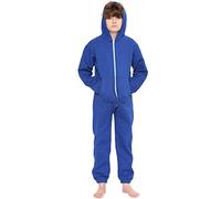 A2Z 4 Kids Children Plain Camouflage Jumpsuit Super Soft - Plain Onesie Royal Blue 5-6