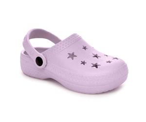 A2Z 4 Kids Classic Clogs Slip On Garden Clog Sandal Summer Beach Holiday Mules - Clogs AZ32559 Purple 9/10 UK Ch