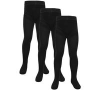 A2Z 4 Kids Cotton Rich Uniform School Tights Comfortable Schoolwear - UF Bamboo Tights Black 3 Pack 5-6