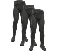 A2Z 4 Kids Cotton Rich Uniform School Tights Comfortable Schoolwear - UF Bamboo Tights Grey 3 Pack 2-3