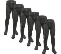 A2Z 4 Kids Cotton Rich Uniform School Tights Comfortable Schoolwear - UF Bamboo Tights Grey 6 Pack 13
