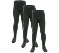 A2Z 4 Kids Cotton Rich Uniform School Tights Comfortable Schoolwear - UF Tights Green 3 Pack 11-12