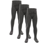 A2Z 4 Kids Cotton Rich Uniform School Tights Comfortable Schoolwear - UF Tights Grey 3 Pack 3-4
