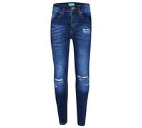 A2Z 4 Kids Denim Ripped Jeans Comfort Stretch Skinny Pants Trousers - Girls Jeans Ripped Blue 13.