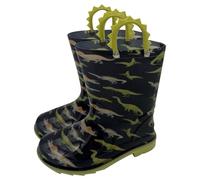 A2Z 4 Kids Dinosaur Wellington Boots Kid Boys Girls PVC Rain - Wellies 1414 Dinosaur 5 UK Child