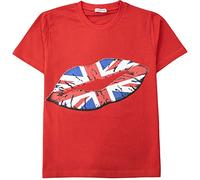 A2Z 4 Kids England Football World Cup Union Jack T-Shirt Age 5-19 Red