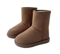 A2Z 4 KIDS Family Matching Warm Winter Boots Camel Faux Suede Style - Boots Classic Tan Camel 4 UK