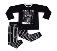 A2Z 4 Kids Gaming Mode Black Pyjama Set Contrast PJS Matching Top Bottom Pyjamas - PJS 169 Gaming Mode Black._13
