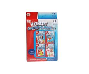 A2Z 4 Kids Girls Boys 4 Classic Snap Card Game Decks Includes Go Fish Old Maid Animal Snap Happy Families Great Fun Games Interactive Card Spill Proof Plastic Coating Perfect For Family Night Game