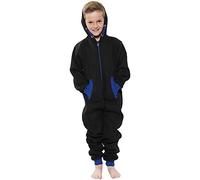 A2Z 4 Kids Girls Boys A2Z Onesie One Piece Contrast Fleece Hoodie All in One Jumpsuit - Onesie 350 Royal 2-3