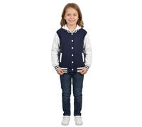 A2Z 4 Kids Girls Boys - B.B Plain Hooded Jacket Navy 5-6