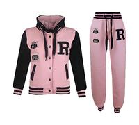 A2Z 4 Kids Girls Boys Baseball Tracksuit NYC FOX Hoodie With Bottom Jogger 2-13Y