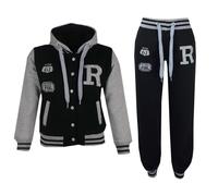 A2Z 4 Kids Girls Boys Baseball Tracksuit NYC FOX Hoodie With Bottom Jogger 2-13Y