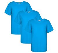 A2Z 4 Kids Girls Boys Basic Pack of 3 T-Shirt Back to School Short Sleeve - Basic T Shirt 3 Pack Blue 11-12