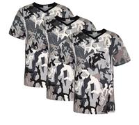 A2Z 4 Kids Girls Boys Basic Pack of 3 T-Shirt Back to School Short Sleeve - Basic T Shirt 3 Pack C.Charcoal 7-8