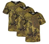 A2Z 4 Kids Girls Boys Basic Pack of 3 T-Shirt Back to School Short Sleeve - Basic T Shirt 3 Pack Camo Green 7-8