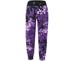 A2Z 4 Kids Girls Boys Camo Fleece - A2Z Camo Trouser Purple 13