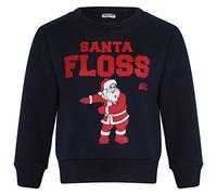 A2Z 4 Kids Girls Boys Christmas Jumper Pullover Sweatshirt - Jumper Santa Floss Navy 5-6