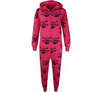 A2Z 4 Kids Girls Boys Cotton Onesie Skull Cross Bone Print Pyjamas - Cotton Onesie Skull Pink 13