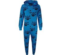 A2Z 4 Kids Girls Boys Cotton Onesie Skull Cross Bone Print Pyjamas - Cotton Onesie Skull Turquoise 5-6