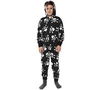 A2Z 4 Kids Girls Boys Cotton Onesie Skull Cross Bone Print Pyjamas Lounge Wear Comfy Children Sleepwear Breathable Fabric Gifts For Age 2-13