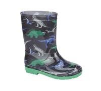 A2Z 4 Kids Girls Boys Dinosaur Wellington Boots Fun Dino Print Wellies - Wellies Rapid 10 UK Child