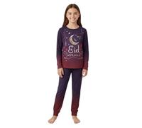 A2Z 4 Kids Girls Boys Eid Mubarak Pyjamas 2 Piece Set Sleepover Comfortable Soft Feel Cream and Black - PJS 280 A 9-10