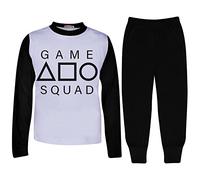 A2Z 4 Kids Girls Boys Game Squad Pyjamas Cosplay Sleepwear - PJS Game Squad White 9-10