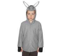 A2Z 4 Kids Girls Boys Hooded Cape Costume with Cute Face and Ears Animal Fancy Dress - Donkey Costume 357 One Size