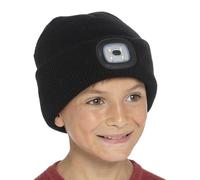 A2Z 4 Kids Girls Boys LED Hat Knitted Beanie Light Up Battery - Hat KH940 Black 6-9