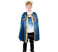 A2Z 4 Kids Girls Boys Nativity Camel Christmas Costume Outfit - AZ197 Wise Man Costume Blue 6-8