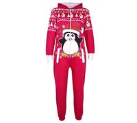 A2Z 4 Kids Girls Boys Novelty Christmas Santa Print - Xmas Onesie Penguin Pink 13