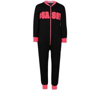 A2Z 4 Kids Girls Boys Onesie One Piece Kids Pyjamas Sleepsuit Soft Feel Comfortable - Cotton Onesie #Sassy N. Pink 9-10