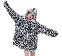 A2Z 4 Kids Girls Boys Oversized Hoodie Printed Snuggle Comfy Blanket Super - Snuggle 154 White_.Kids
