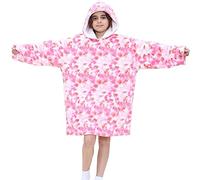A2Z 4 Kids Girls Boys Oversized Hoodie Snuggle Blanket Super Soft Fleece - Snuggle 956 T.D Pink Kids