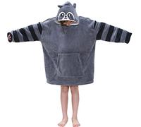 A2Z 4 Kids Girls Boys Oversized - Snuggle 957 Raccoon Kids 3-6