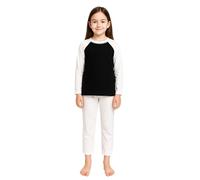 A2Z 4 Kids Girls Boys Pjs Plain Pyjamas Set Lounge Suit Top Bottom - PJS Plain White 5-6