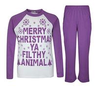 A2Z 4 Kids Girls Boys PJ's YA Filthy Printed Christmas Pyjamas - PJS Ya Filthy Lilac 13