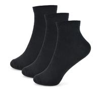 A2Z 4 Kids Girls Boys Plain Crew Socks Pack of 3 Classic Comfortable Kids Cotton Rich Socks - Socks AZ543 Black 3 Pack 7-10