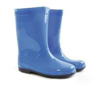 A2Z 4 Kids Girls Boys Plain Rain Boot Anti-Skid - Wellies AZ31720 Blue 8 UK Ch