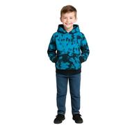 A2Z 4 Kids Girls Boys Plain Sweatshirt Tie Dye Pullover - Sweat Hoodie T.D Black_Blue 5-6